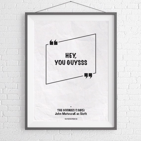 The Goonies Film Poster Etsy