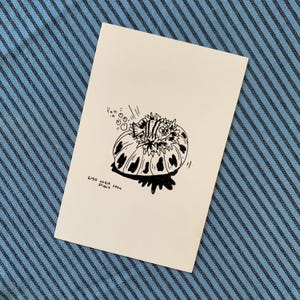 NOTRE NATURE // CARTES POSTALES // Griffonnages originaux originaux de dessins au trait comiques uniques, décalés et comiques (10 x 15 cm)