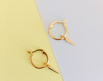 Timeless earrings made of high-quality gold-plated silver