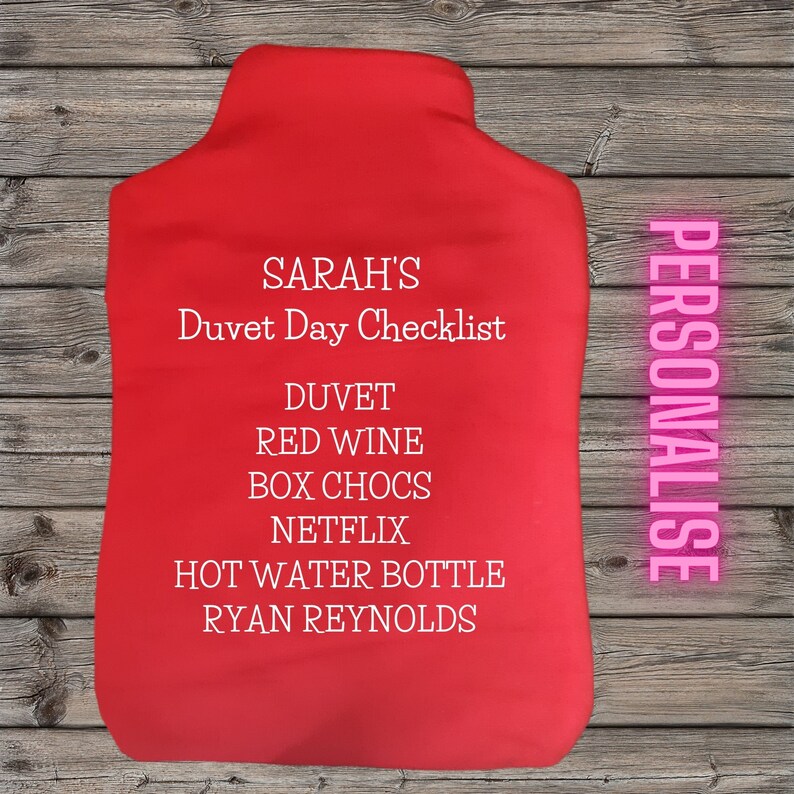 Personalised Hot Water Bottle Cover Hot Water Bottle Cover Etsy UK