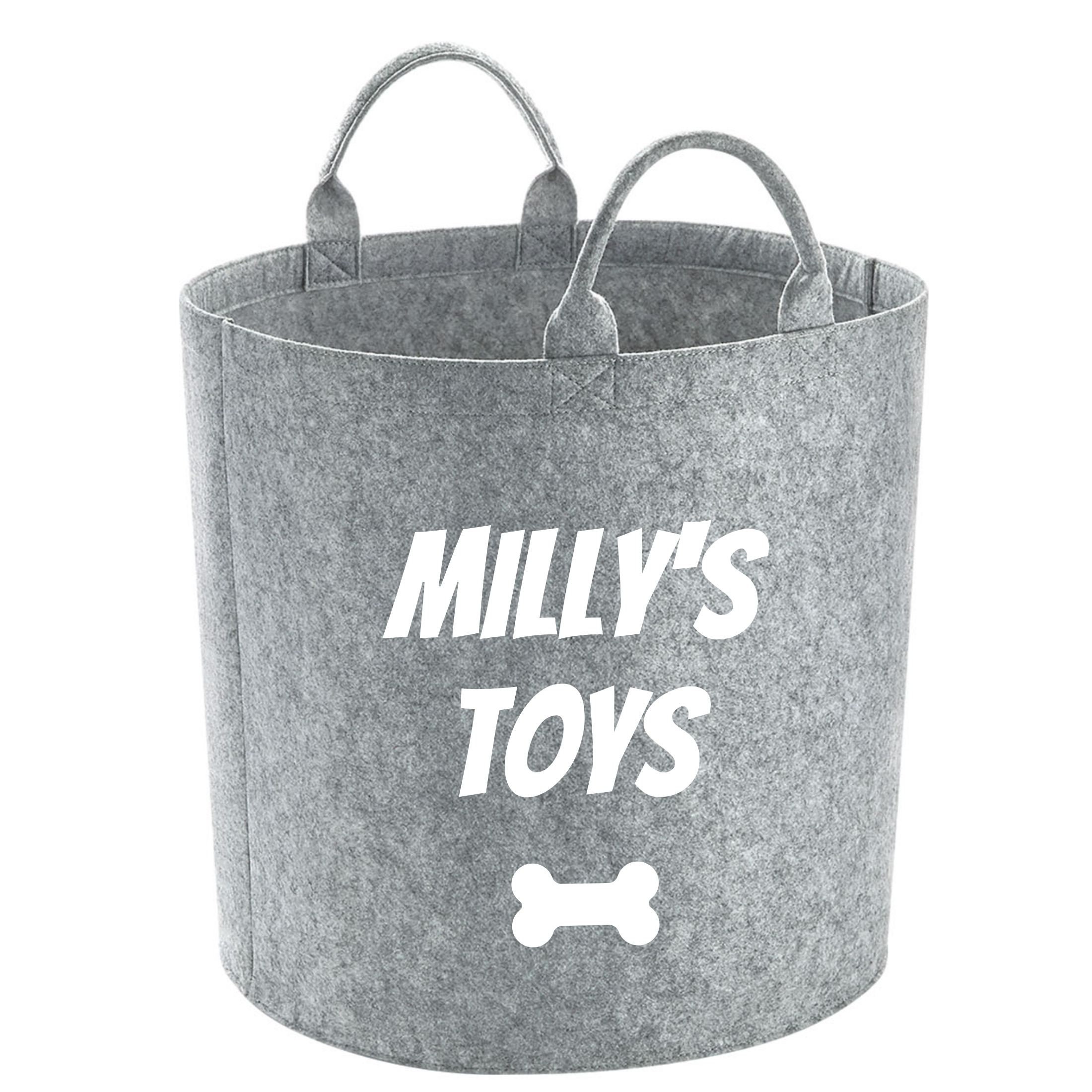 Personalised Dog Toy Basket Personalised Pet Storage Basket Etsy