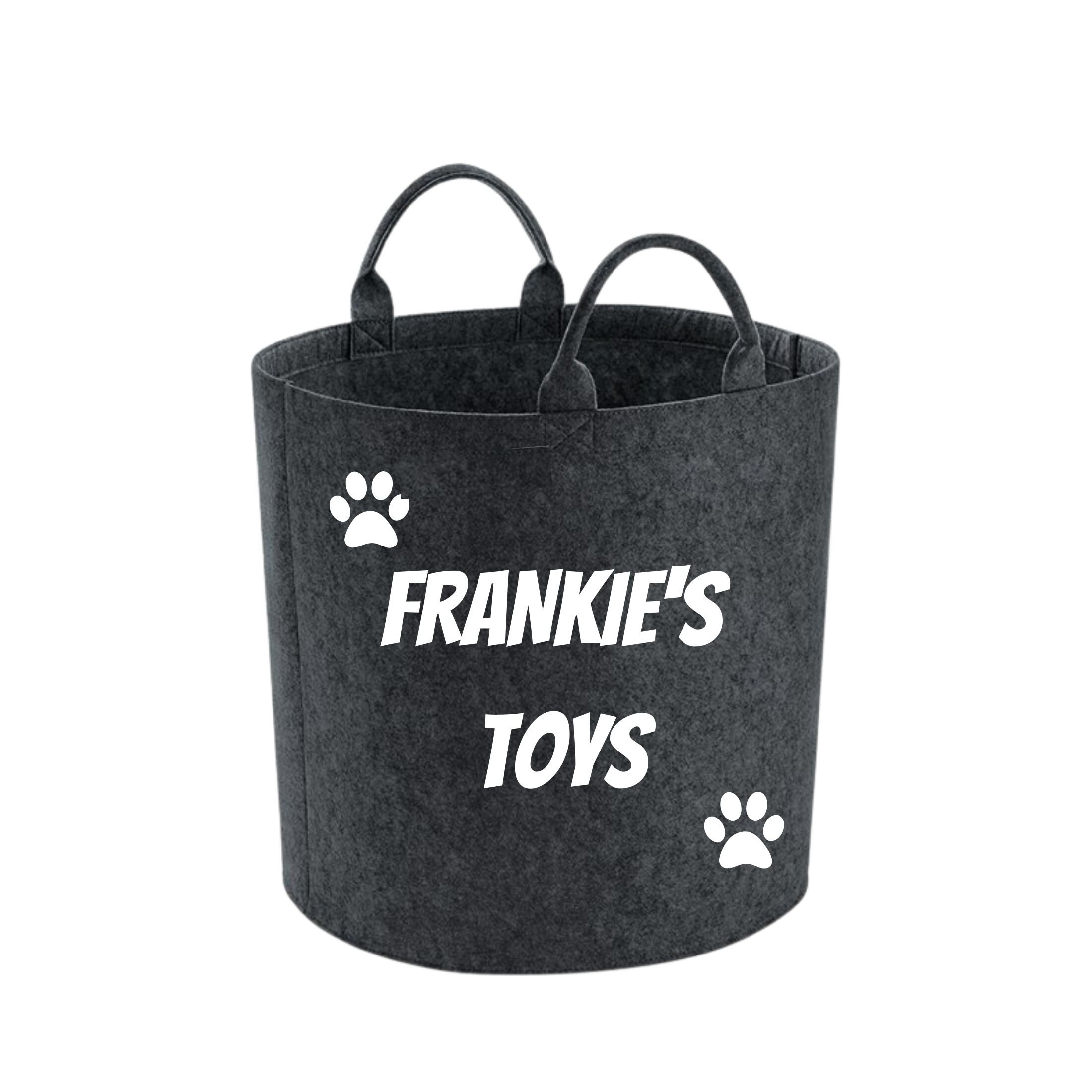 Personalised Dog Toy Basket Personalised Pet Storage Basket Etsy