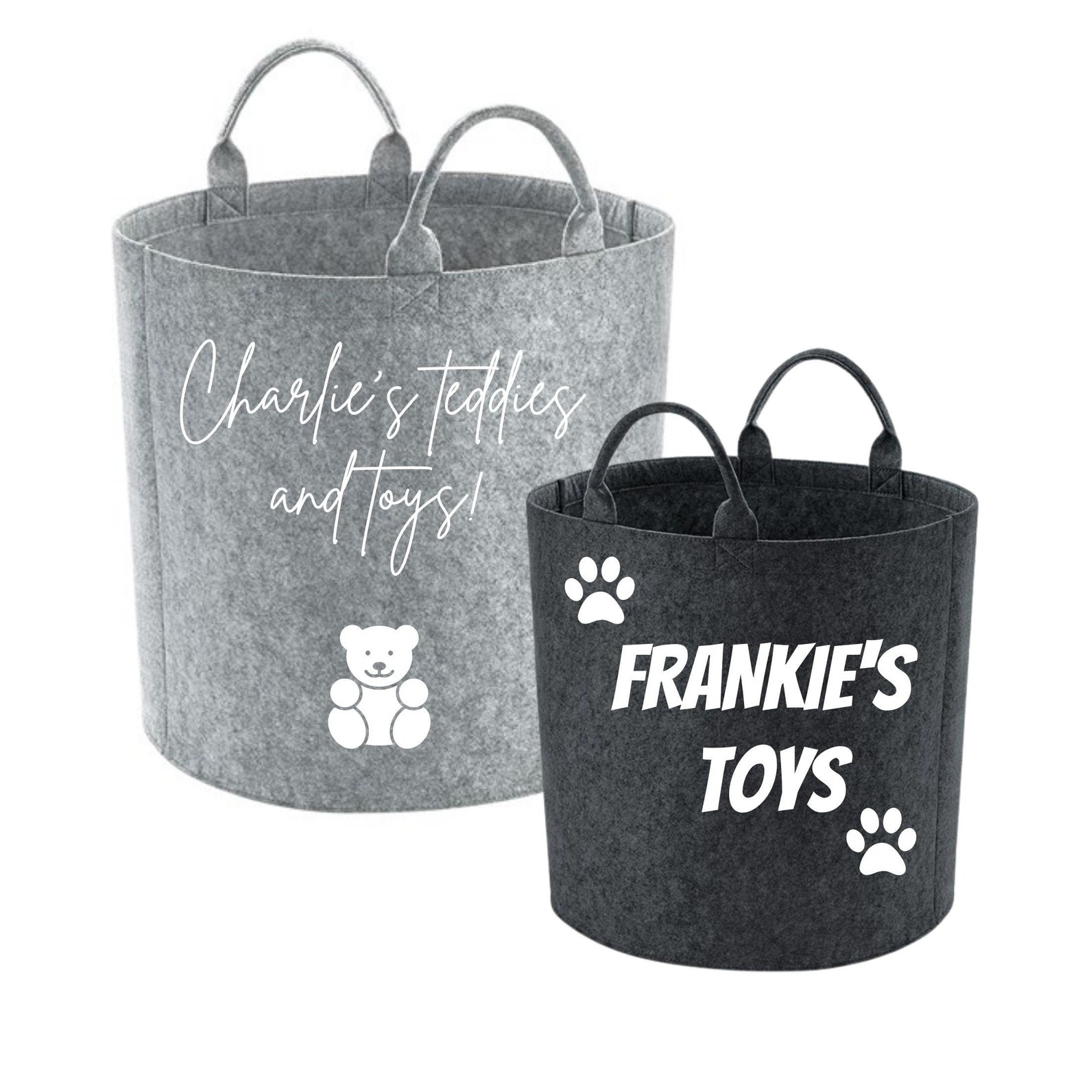 Personalised Dog Toy Basket Personalised Pet Storage Basket Etsy