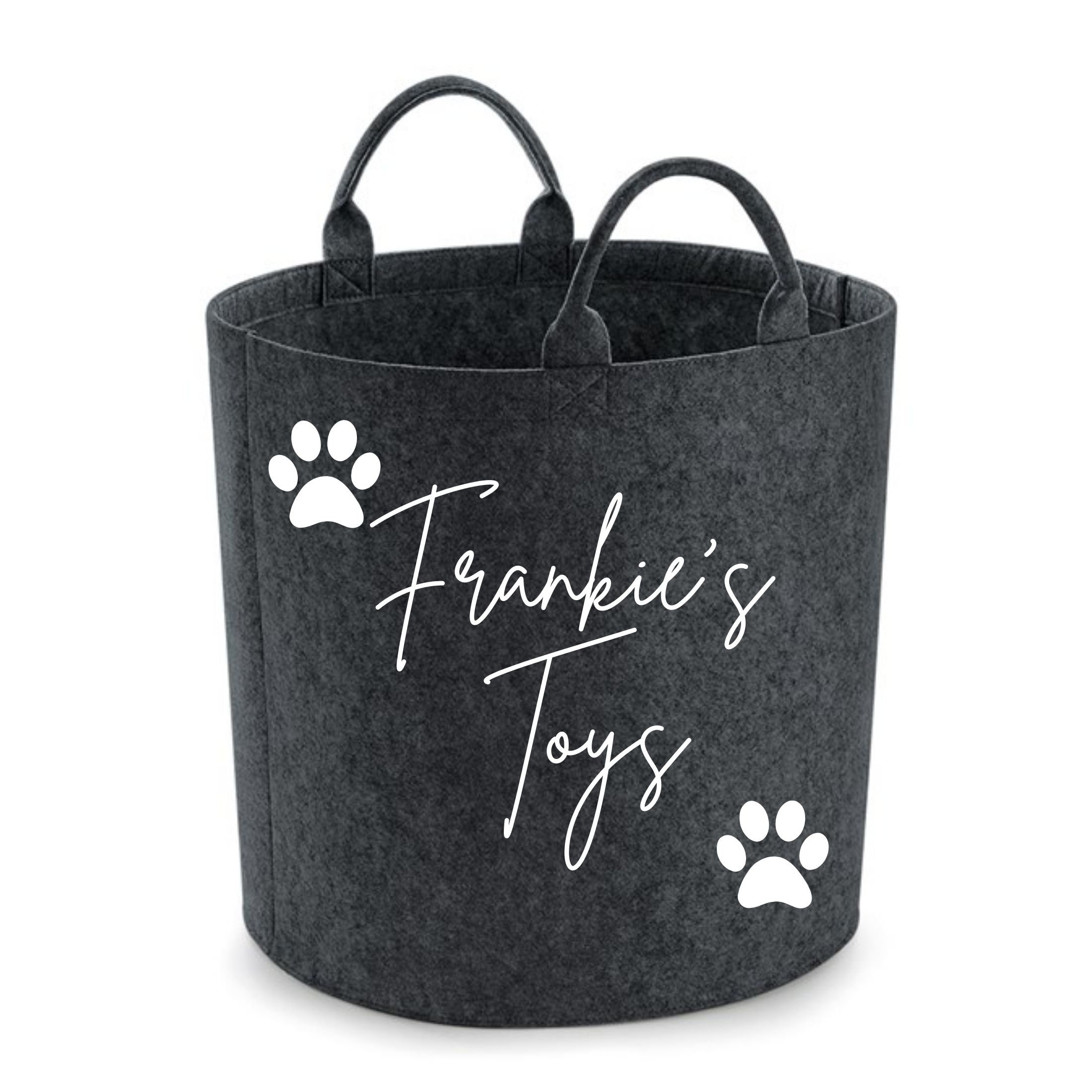 Personalised Dog Toy Basket Personalised Pet Storage Basket Etsy