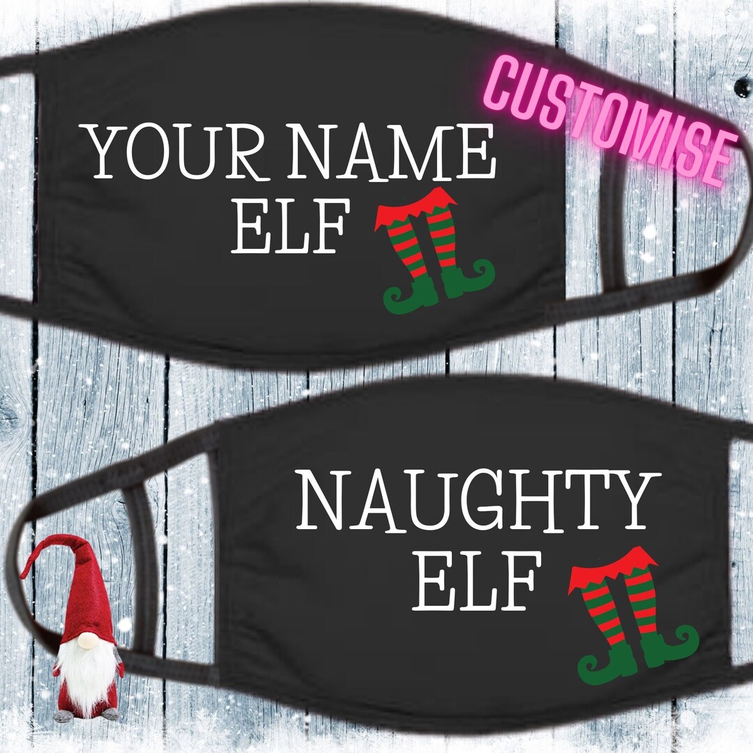 Christmas Elf Face Masks from UK Custom Elf Face Mask Mummy Etsy UK
