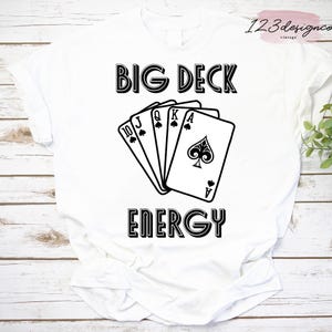 ビッグデッキエナジーヴィンテージTシャツ、ポーカープレイヤーギフト、ポーカーナイトシャツ、ビッグデッキエナジーシャツ、カードゲームシャツ、ポーカートーナメントシャツ