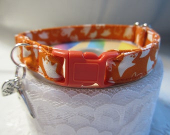 Spooky ghost soft cat collar