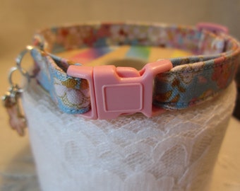 Cherry Blossoms soft cat collar