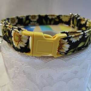 Sunflowers soft cat collar