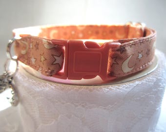 Crescent Harvest moon soft cat collar