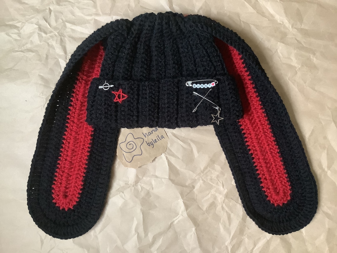 帽子 Candy Stripper CABLE BUNNY EAR BEANIE Candy Stripper（キャンディストリッパー）の「CABLE BUNNY EAR