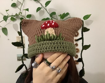 Cat Ear Beanie,Cat Beanie,Skull Cat Beanie,Balack Beanie,Star Beanie,Bunny Ears Beanie,mushroom beanie,Cute Hat,Striped Beanie,Handmade
