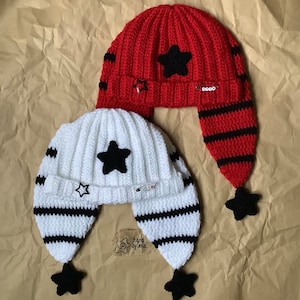 Bonnet de lapin au crochet, bonnet avec oreilles de chat, joli chapeau, cagoule de lapin, bonnet en tricot