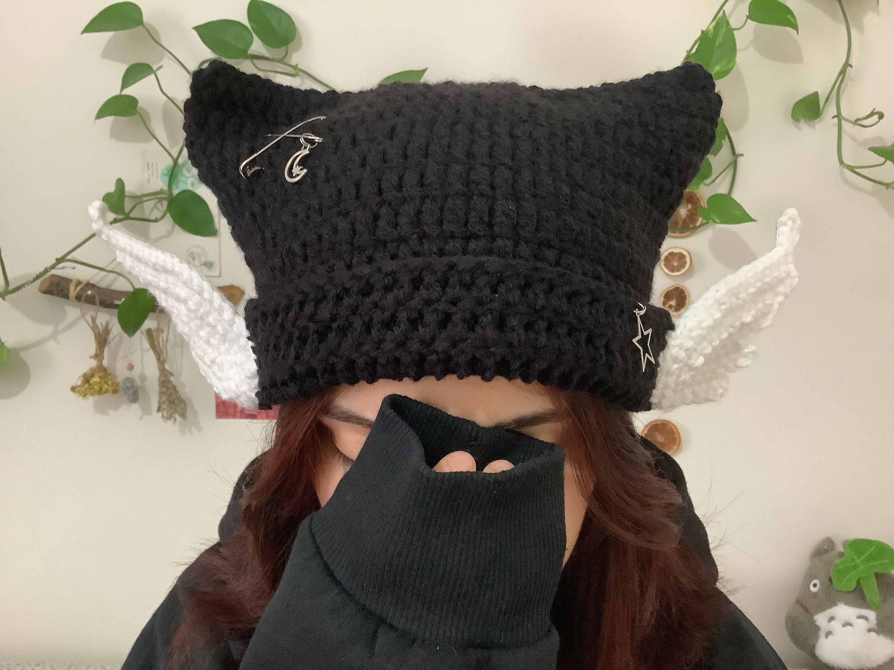 Cat Beanie, Cat Ear Beanie, Crochet Cat Hat, Star Cat Hat, Handmade Gift, Knit Cat Hat, Striped Cat Beanie, Black Cat, Angel Hat - Etsy Cat Beanie, Cat Ear Beanie, Crochet Cat Hat, Star Cat Hat, Handmade Gift, Knit Cat Hat, Striped Cat Beanie, Black Cat, Angel Hat - Etsy