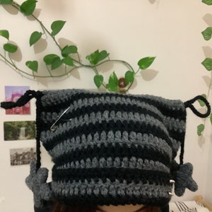 Cat Ear Beanie, Cat Beanie, Crochet Cat Hat ,Handmade beanie,Striped Beanie
