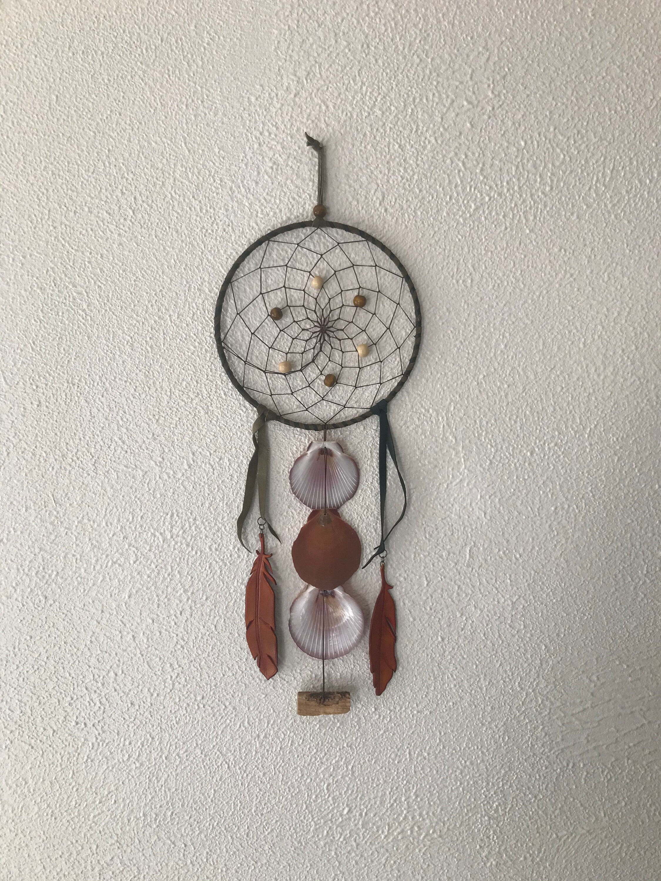 Attrape-Rêves, Dreamcatcher, Diamètre 16 cm, Décoration Murale à Suspendre, Énergie Positive, Porte-