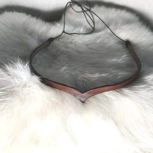 Tiara, brown leather diadem - medieval, Viking crown, Viking tiara, fairy, elven, LARP, LARP, cosplay, post-apocalyptic, headgear