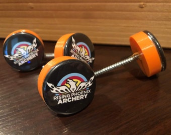 Gritty,  CUSTOM  Target Archery Pins with any logos you want!