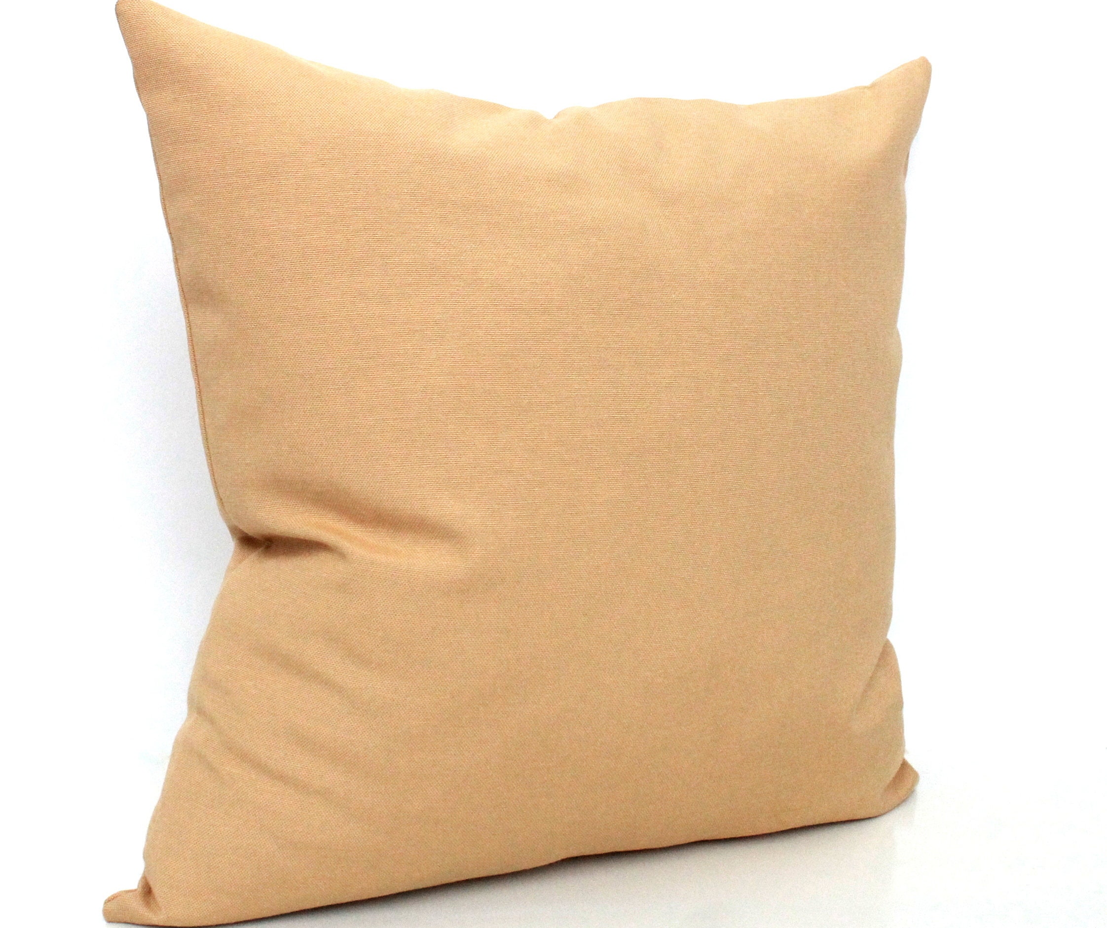 Camel Pillow Cover Solid Color Cotton All Sizes Throw Etsy