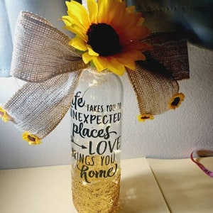 Wine bottle decor