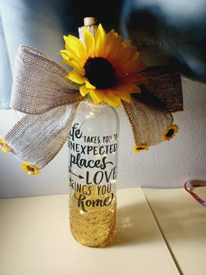 Wine Bottle Decor Etsy