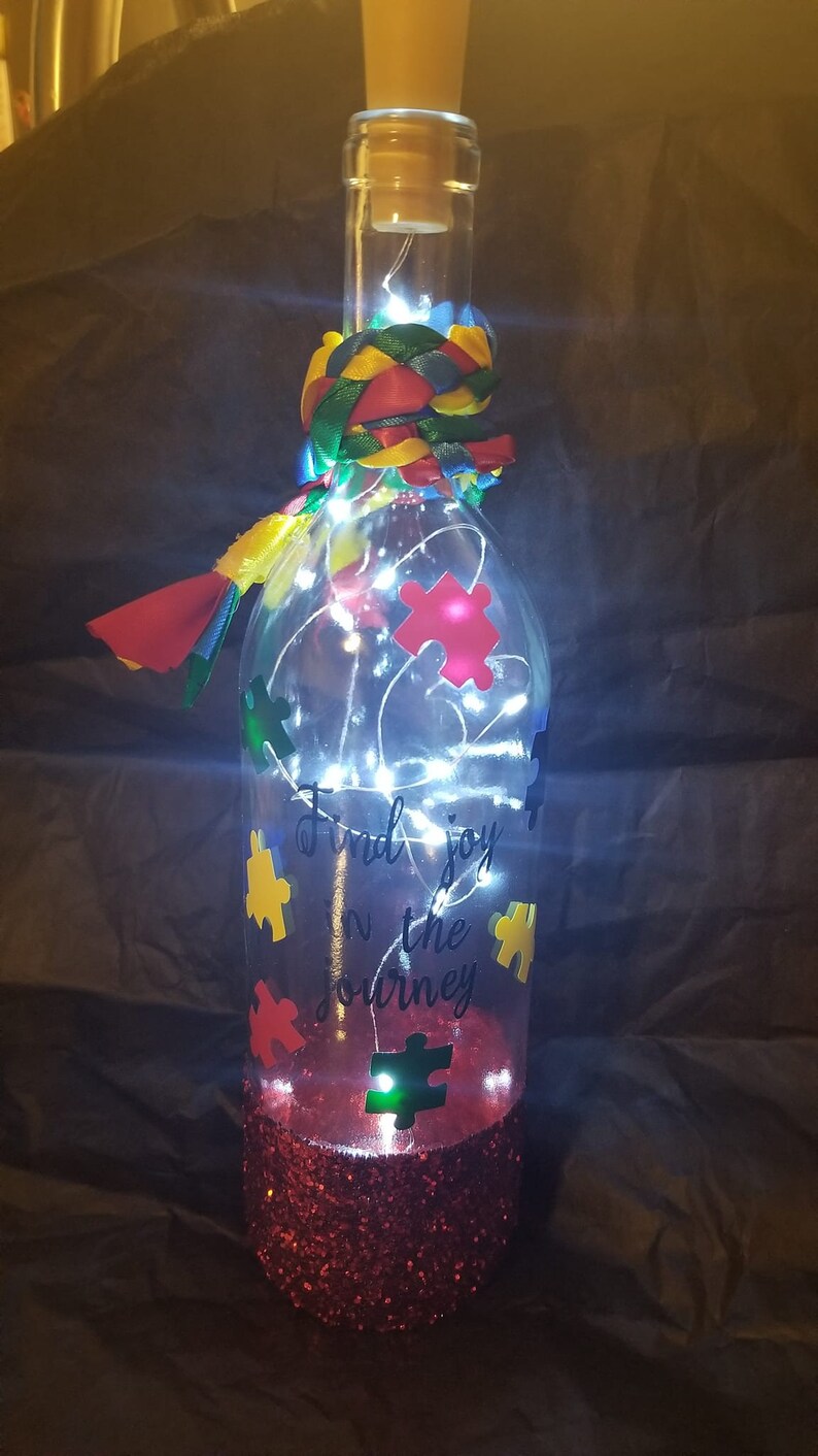 Wine Bottle Decor Etsy