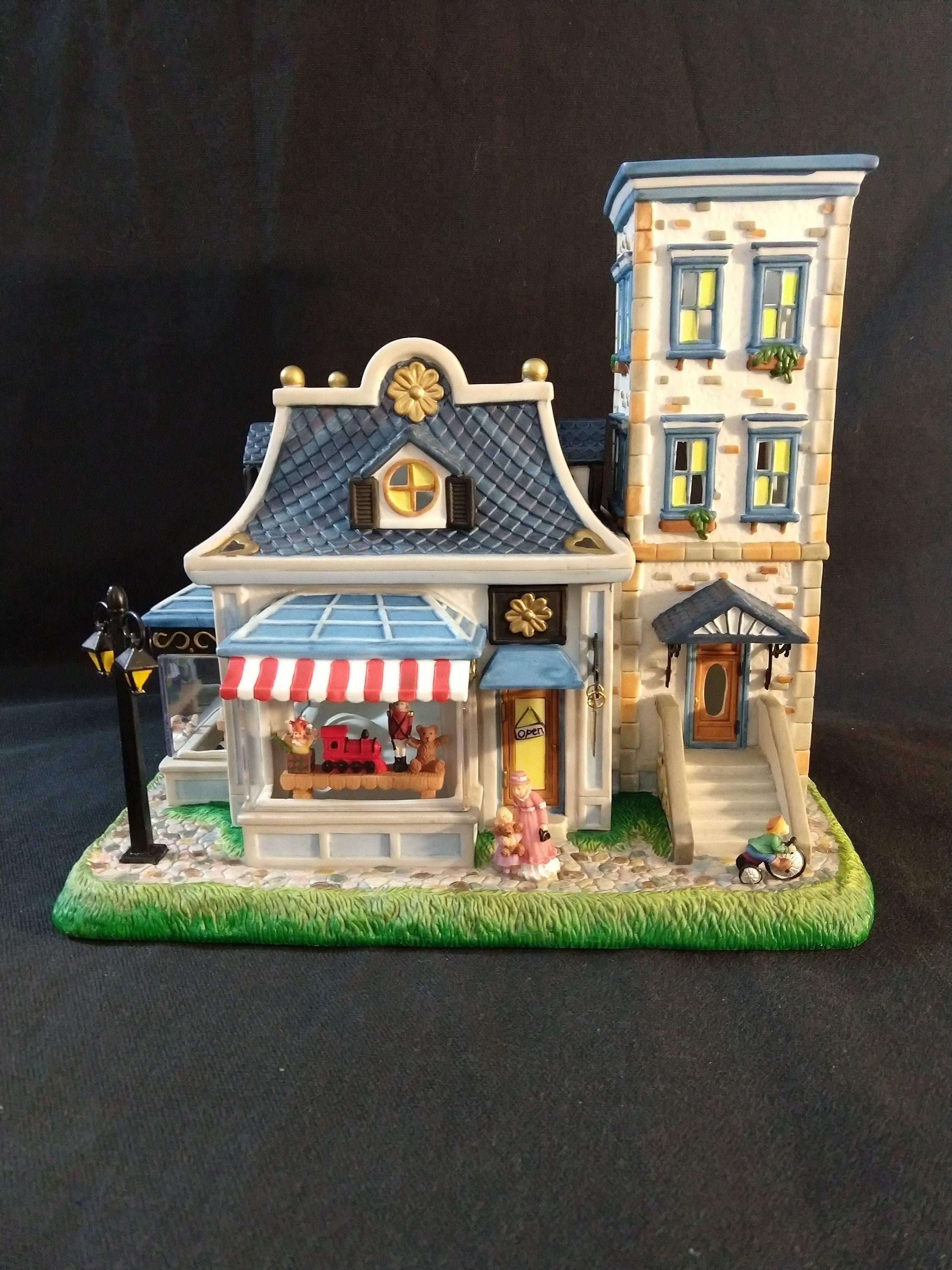 Collectible PartyLite tealight house Toy Shoppe bisque Etsy
