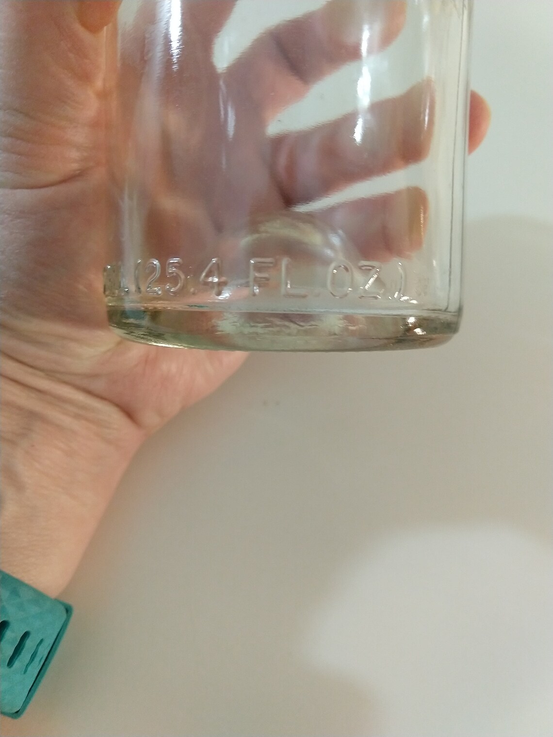 Vintage Bottle With Punt Clear Wavy Glass Bottle Deep Kick up Etsy