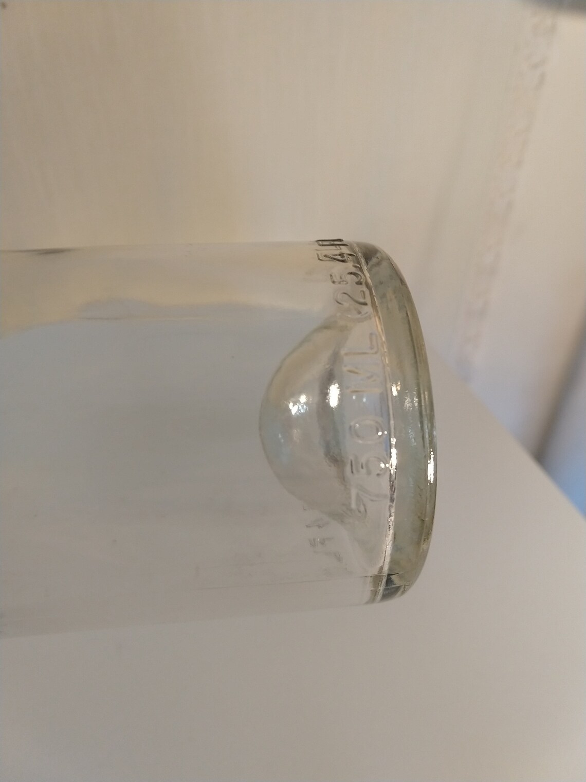 Vintage Bottle With Punt Clear Wavy Glass Bottle Deep Kick up Etsy