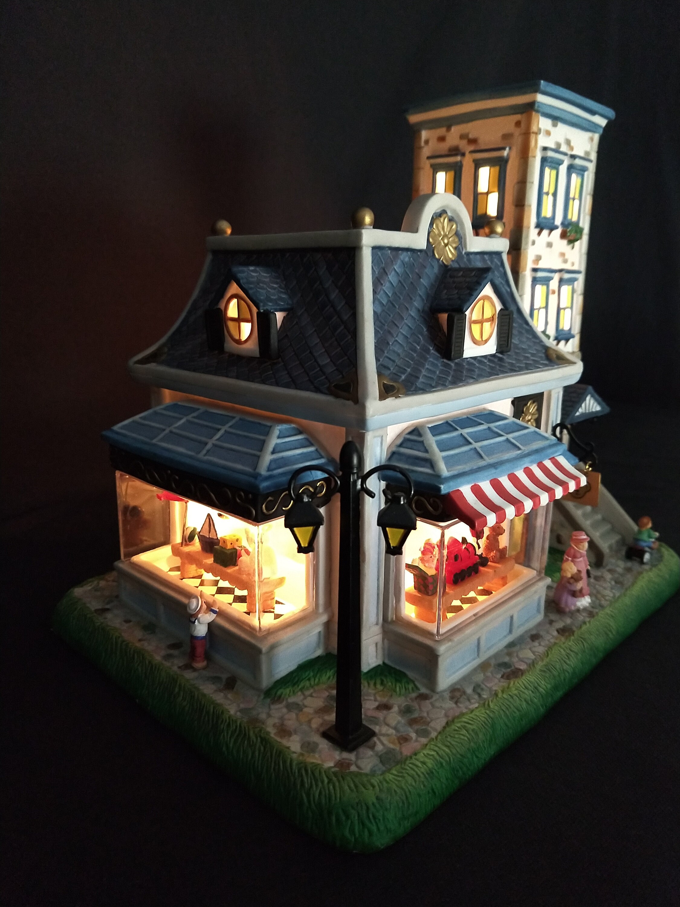 Collectible PartyLite tealight house Toy Shoppe bisque Etsy