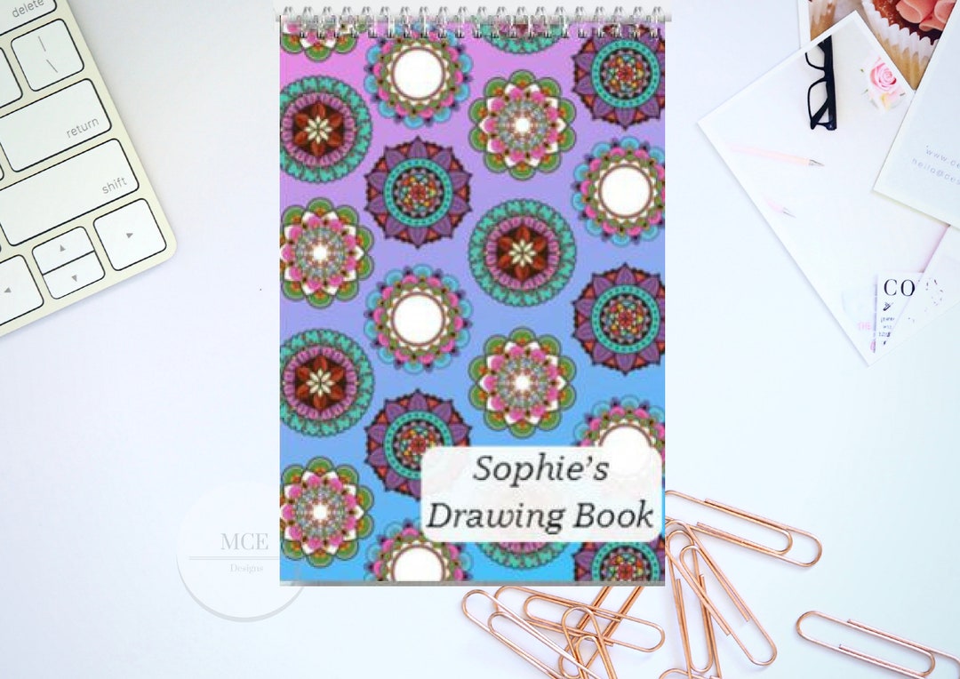 Personalised Sketch Pad / Drawing Book/ Art Pad A4 Colourful Etsy