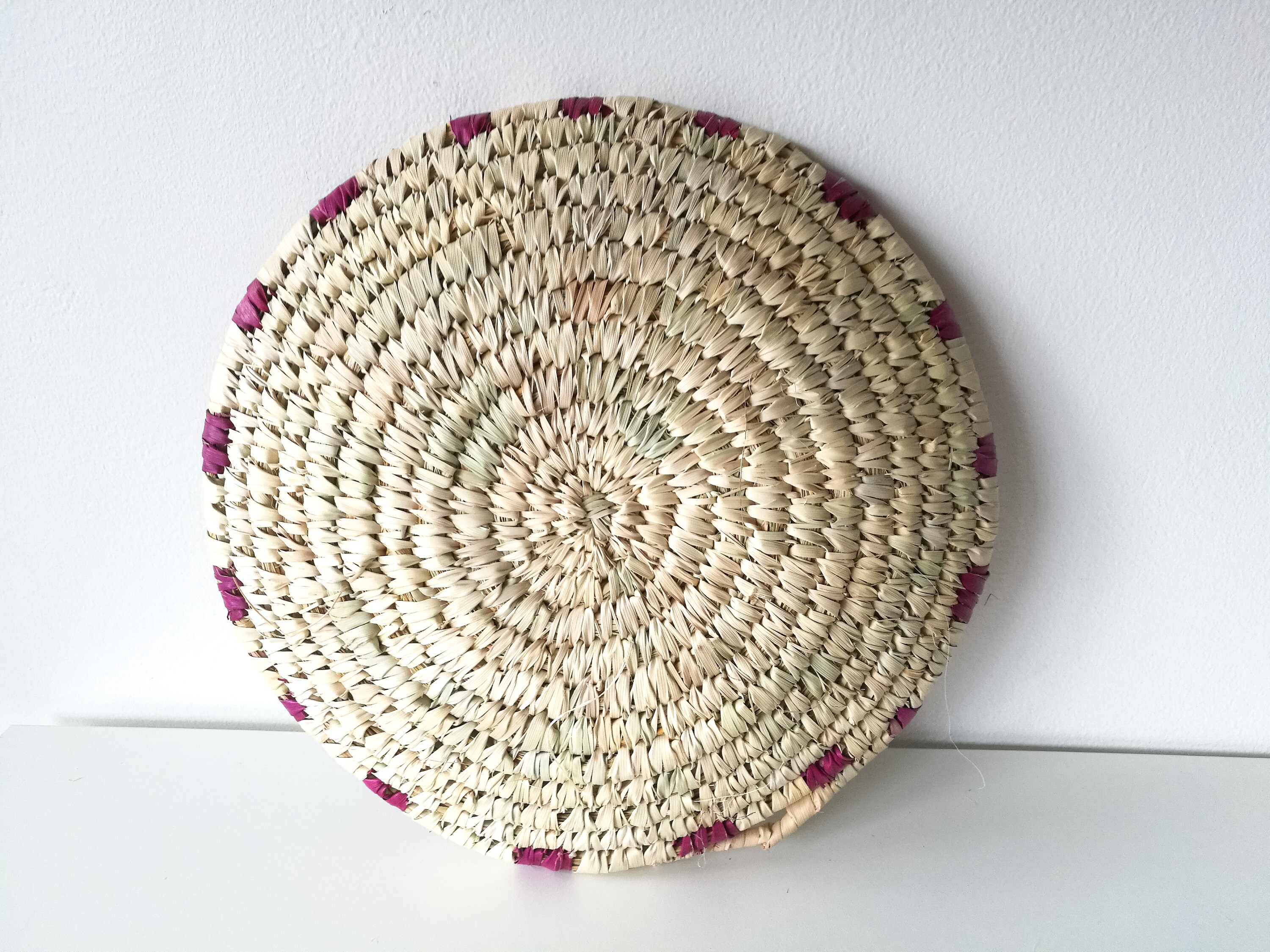 Moroccan Woven Plate Wall Decor Plate Wicker Plate Woven Etsy