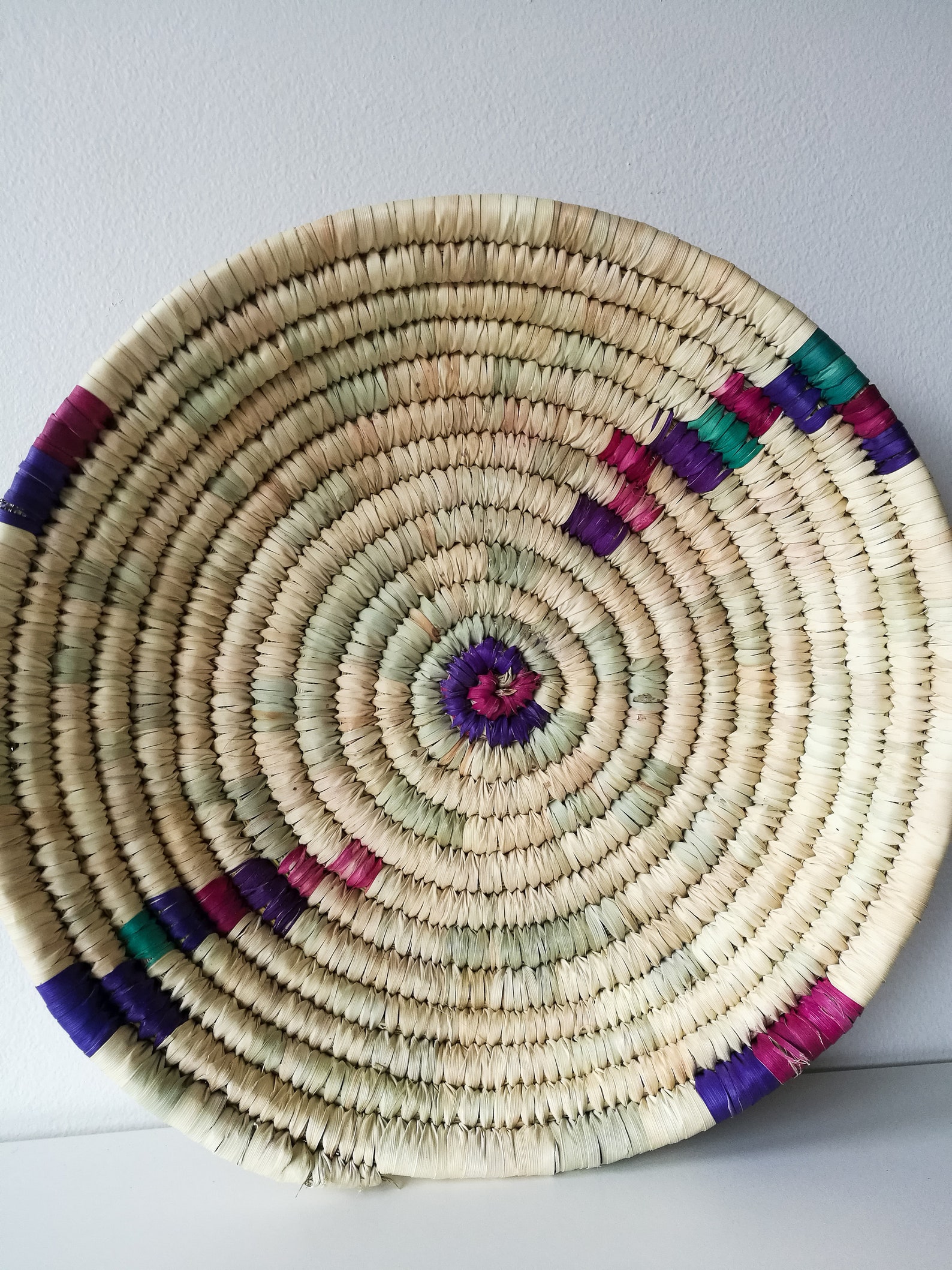 Moroccan Woven Plate Wall Decor Plate Wicker Plate Woven Etsy