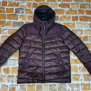 G-Star Raw winter jacket ATTACC QUILTED bordeaux casual hood