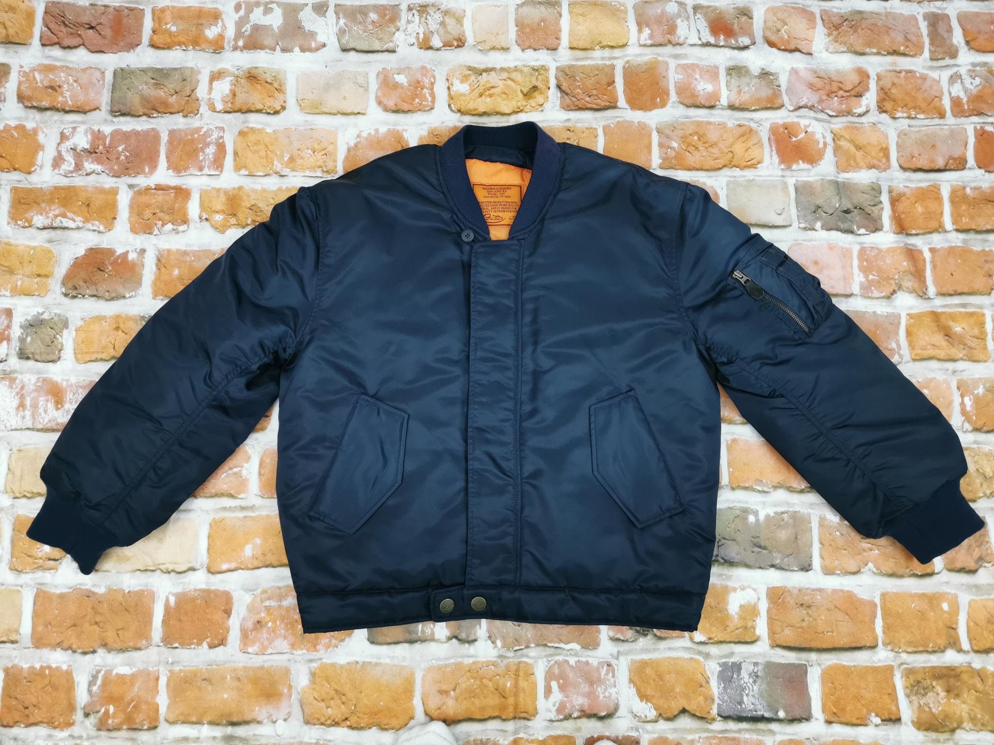 BUSTER MA-1 bomber jacket M black - メルカリ