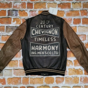 Chevignon leather jacket CENTURY TIMELESS HARMONY casual brown