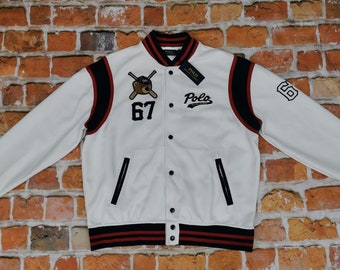 Polo Ralph Lauren Jacket Bomber Satin Alaska Souvenir Bear Seekers