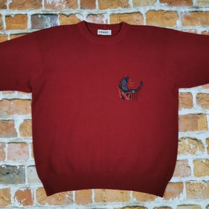 Iceberg Vintage Sweater CIRCUS CLOWN Red Circus Casual Comic