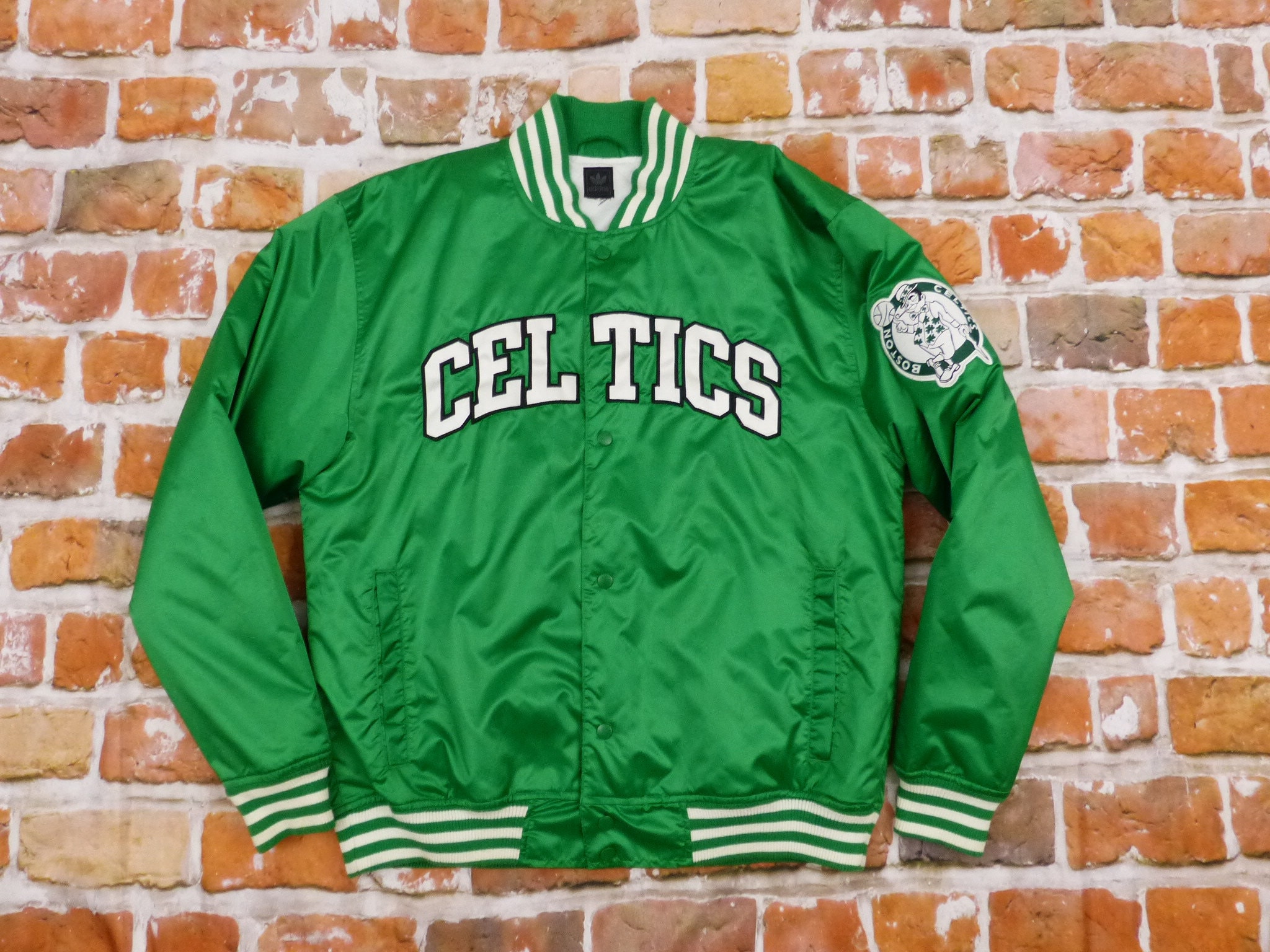 Adidas Boston Celtics Nba Vintage Chaqueta de Béisbol - Etsy España