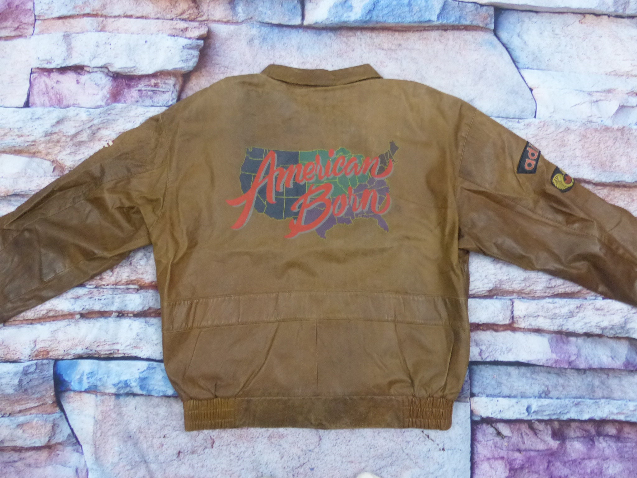 Adidas Leather Jacket - American Born