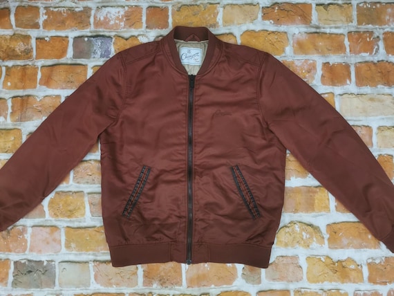 Chevignon Vintage Bomber Jacke bordeaux weinrot C… - image 1