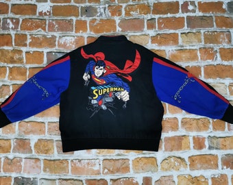 JH DESIGN Superman Dc Kinder Vintage Jacke Held Jeff Hamilton Casual