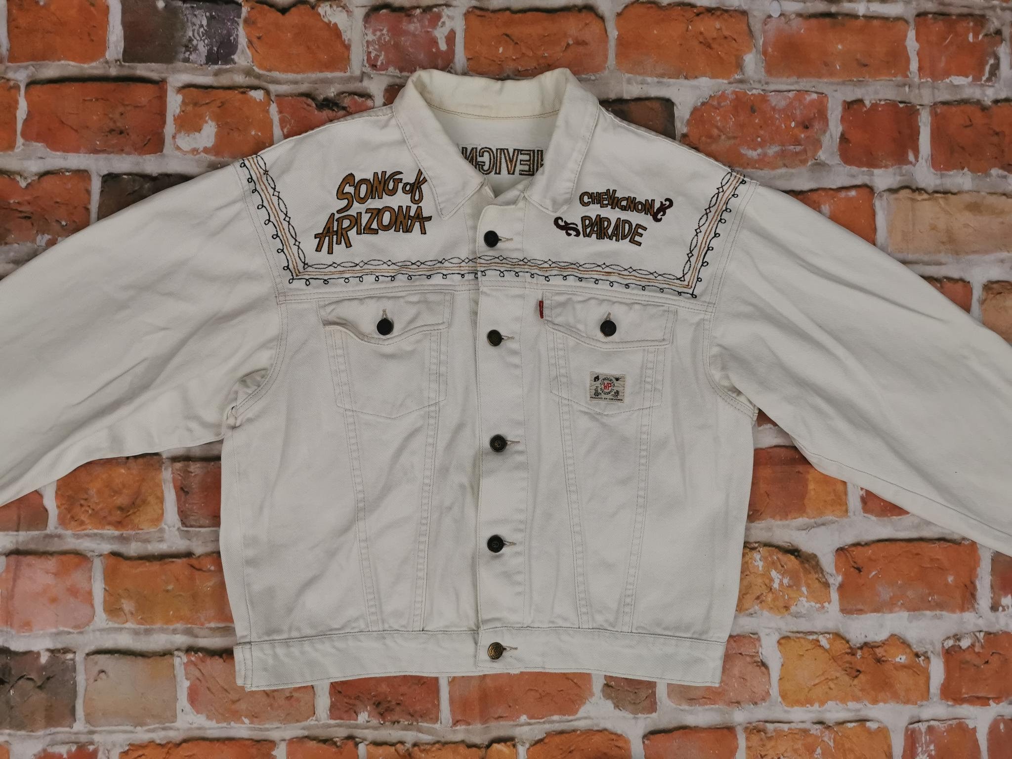 Buy Chevignon Conquest Vintage Jeans Jacket White Western Cowboy