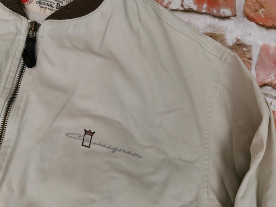 Chevignon vintage denim summer jacket crown scrip… - image 5
