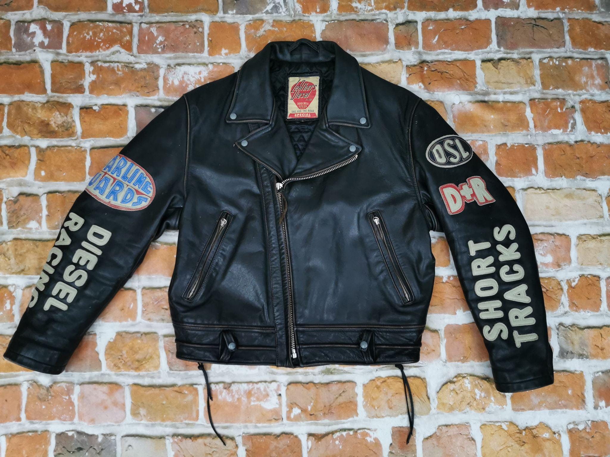 DIESEL レーシングジャケット L ブラウン×パープル y2k アーカイブ Diesel Racing Jacket - Etsy