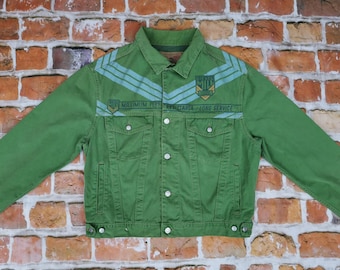 Diesel vintage denim jacket LABOR COLL mint green casual basic line summer