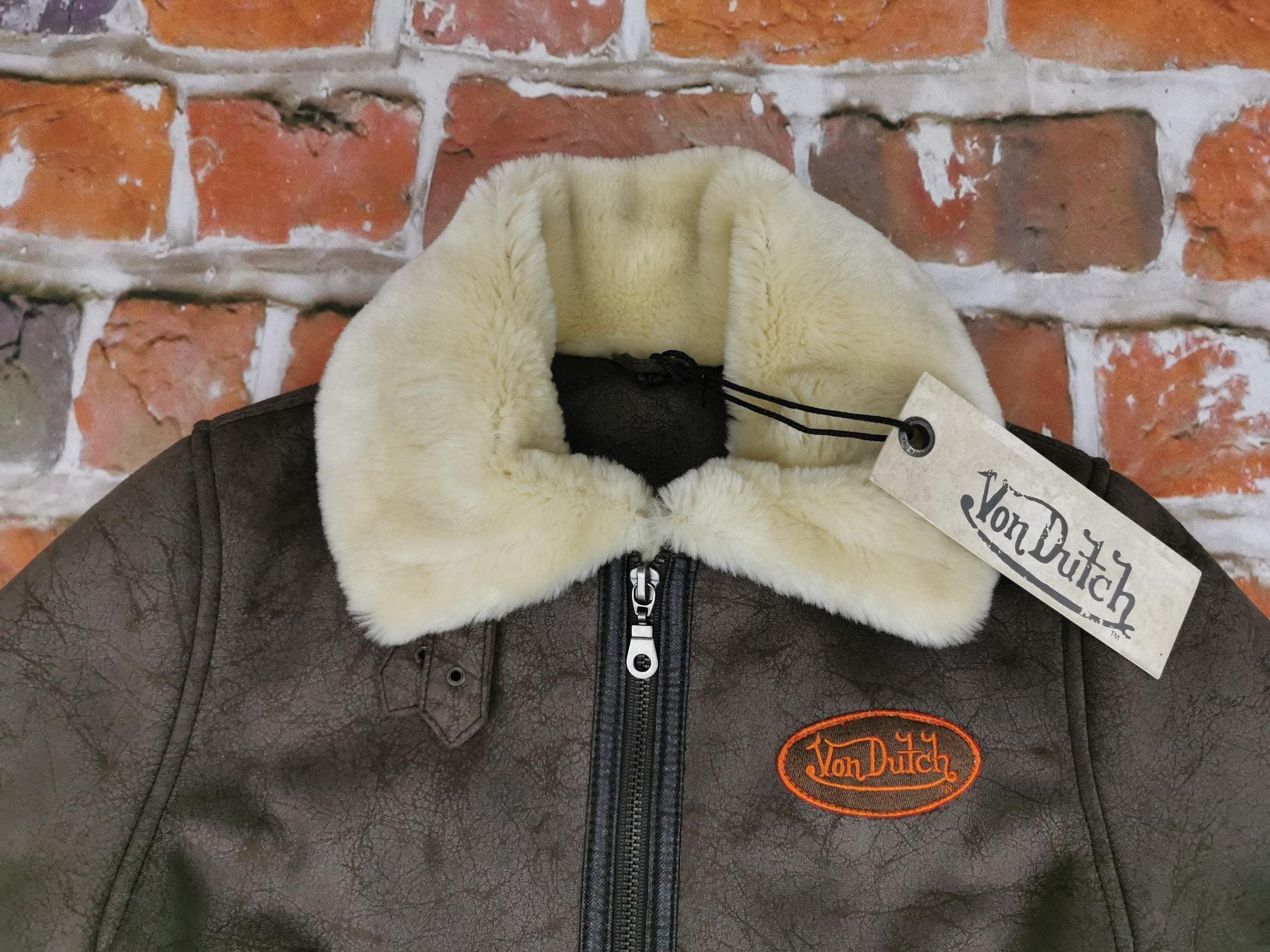 Von Dutch Children's SHEARLING B3 Winter Vintage Pilot Jacket