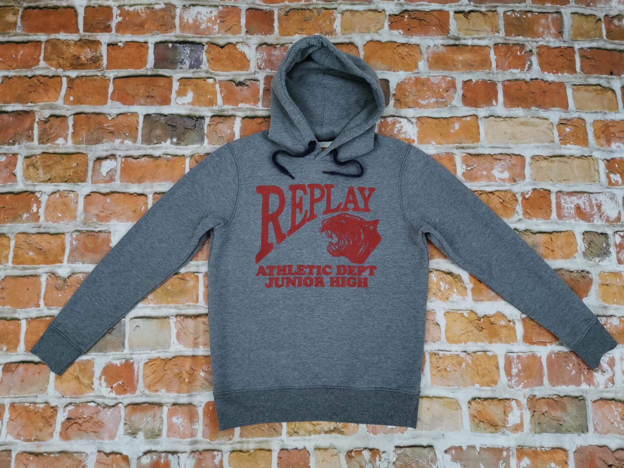Replay grey sweatshirt new arrivals