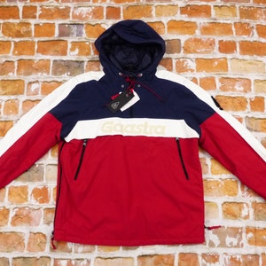 Gaastra Ski Jacket Teflom red white blue hood winter