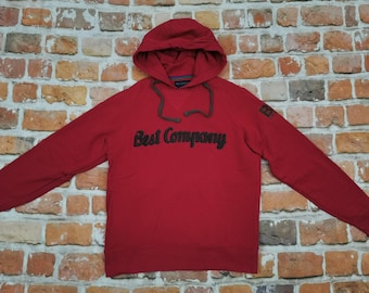 Best Company maglione vintage cappuccio rosso OLMES CARRETTI Casual